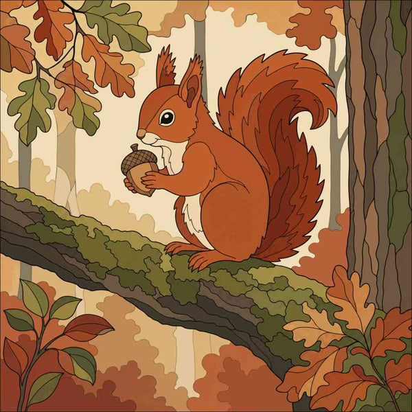 Paint by Numbers - Autumn Magic – The Curious Squirrel