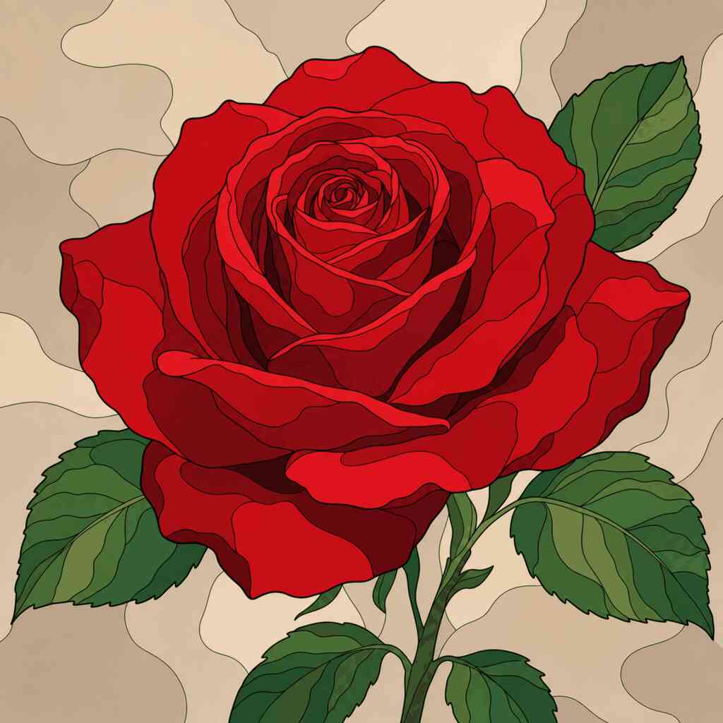 Paint by Numbers - Eternal bloom – The red rose