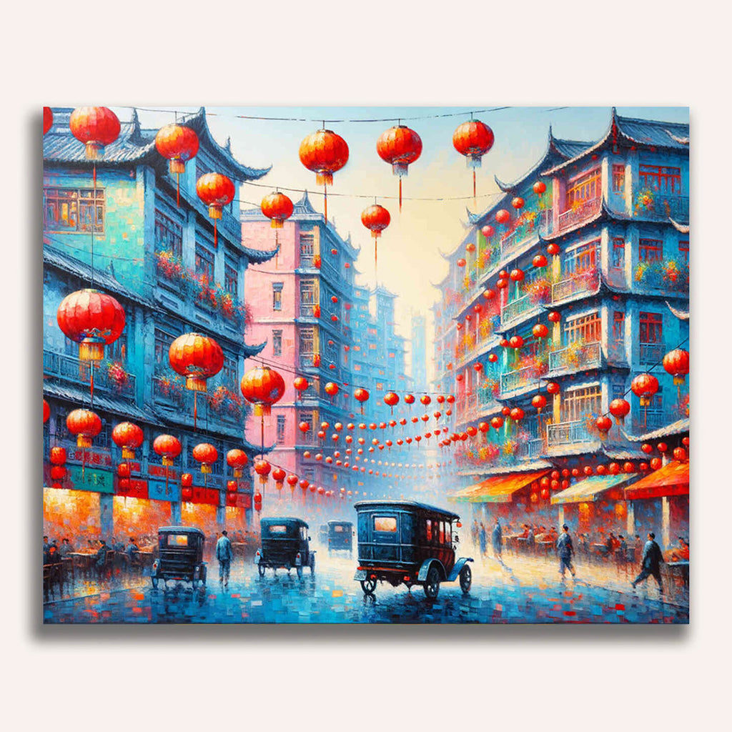 Chinese city - Paint by Numbers