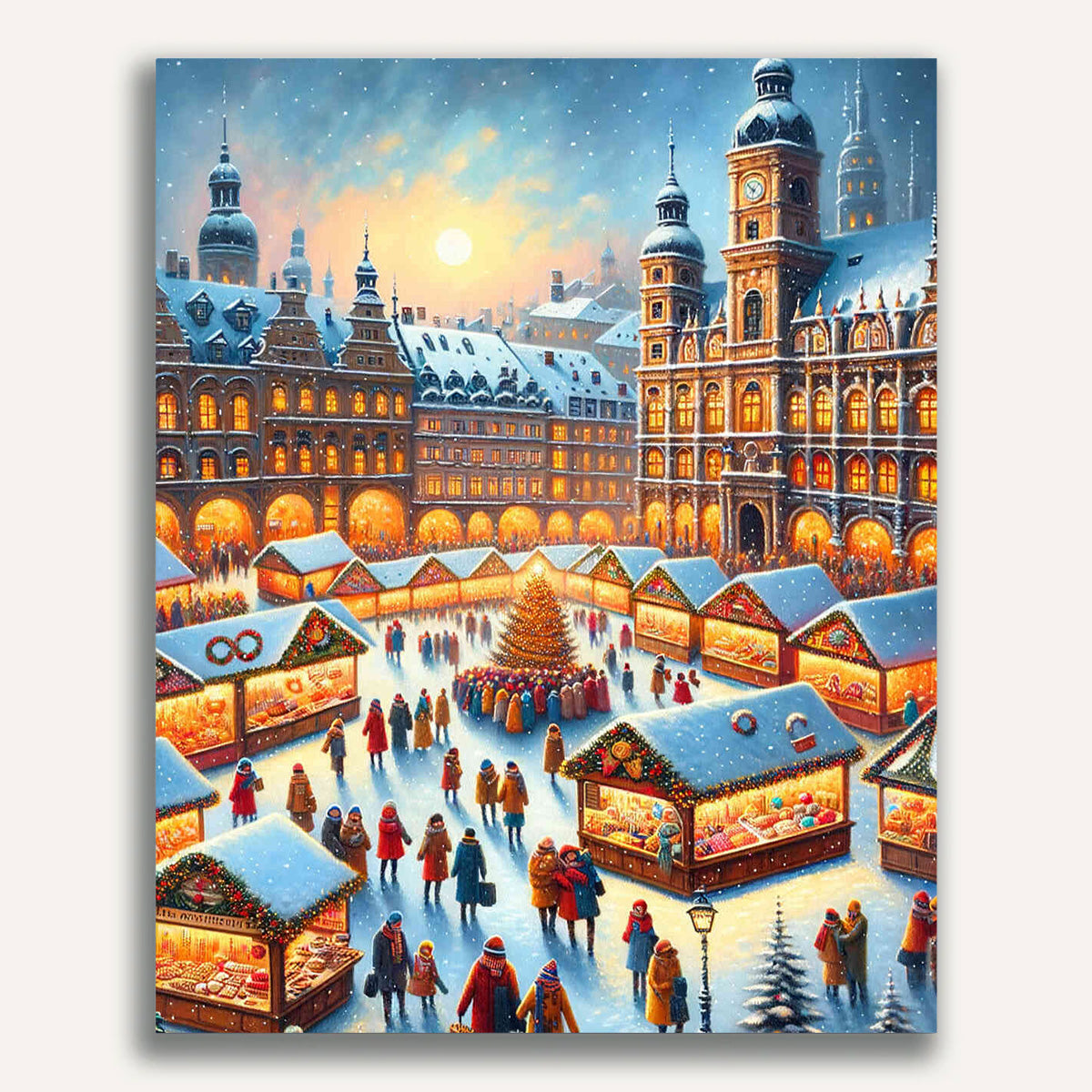 Christmas market - Paint by Numbers