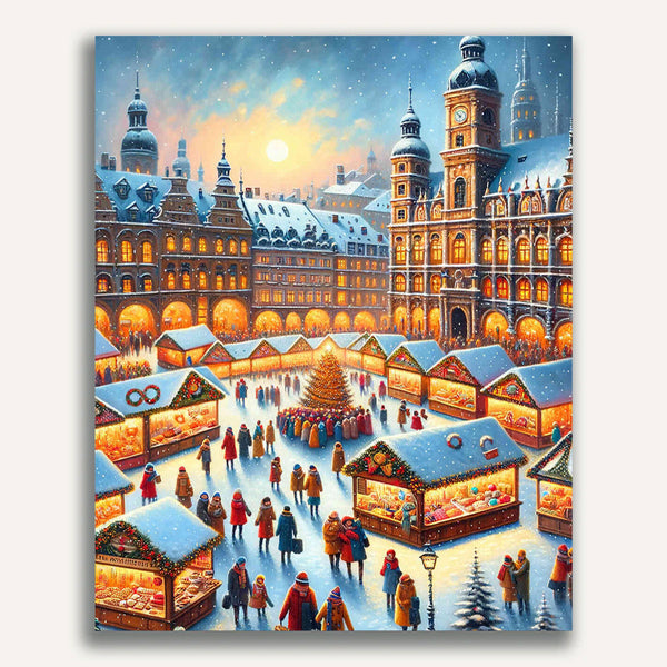 Christmas market - Paint by Numbers