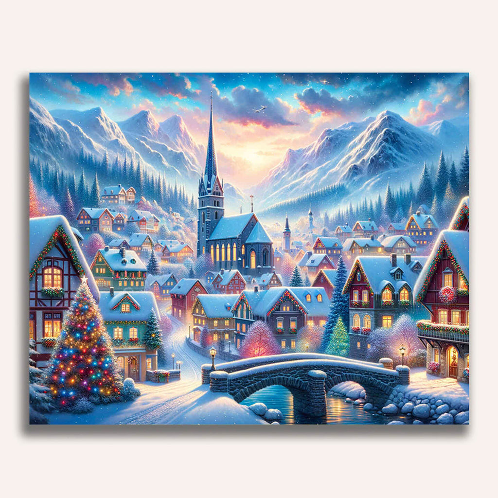 Christmas village - Paint by Numbers
