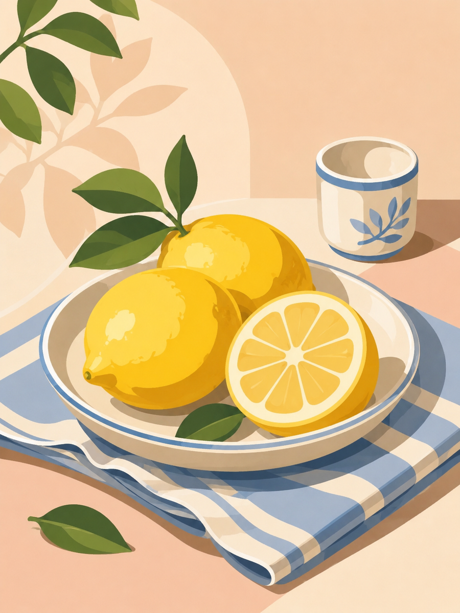 Citrus love, set of 4 - Mini paint by numbers