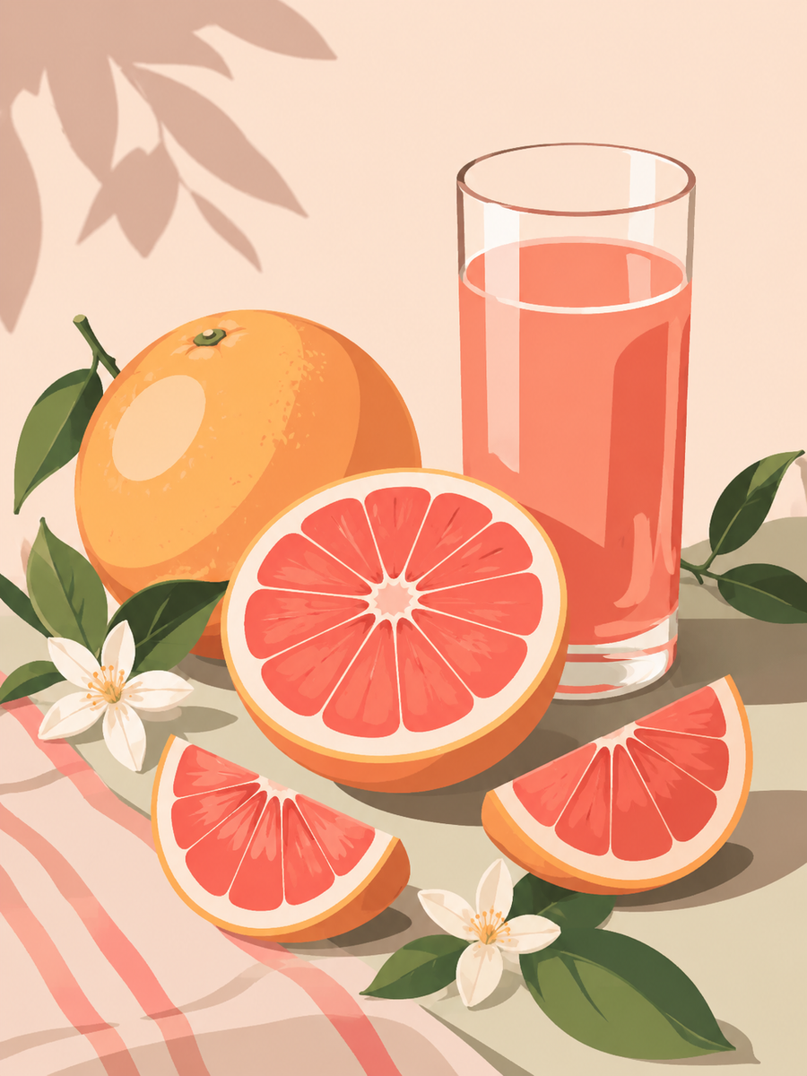 Citrus love, set of 4 - Mini paint by numbers