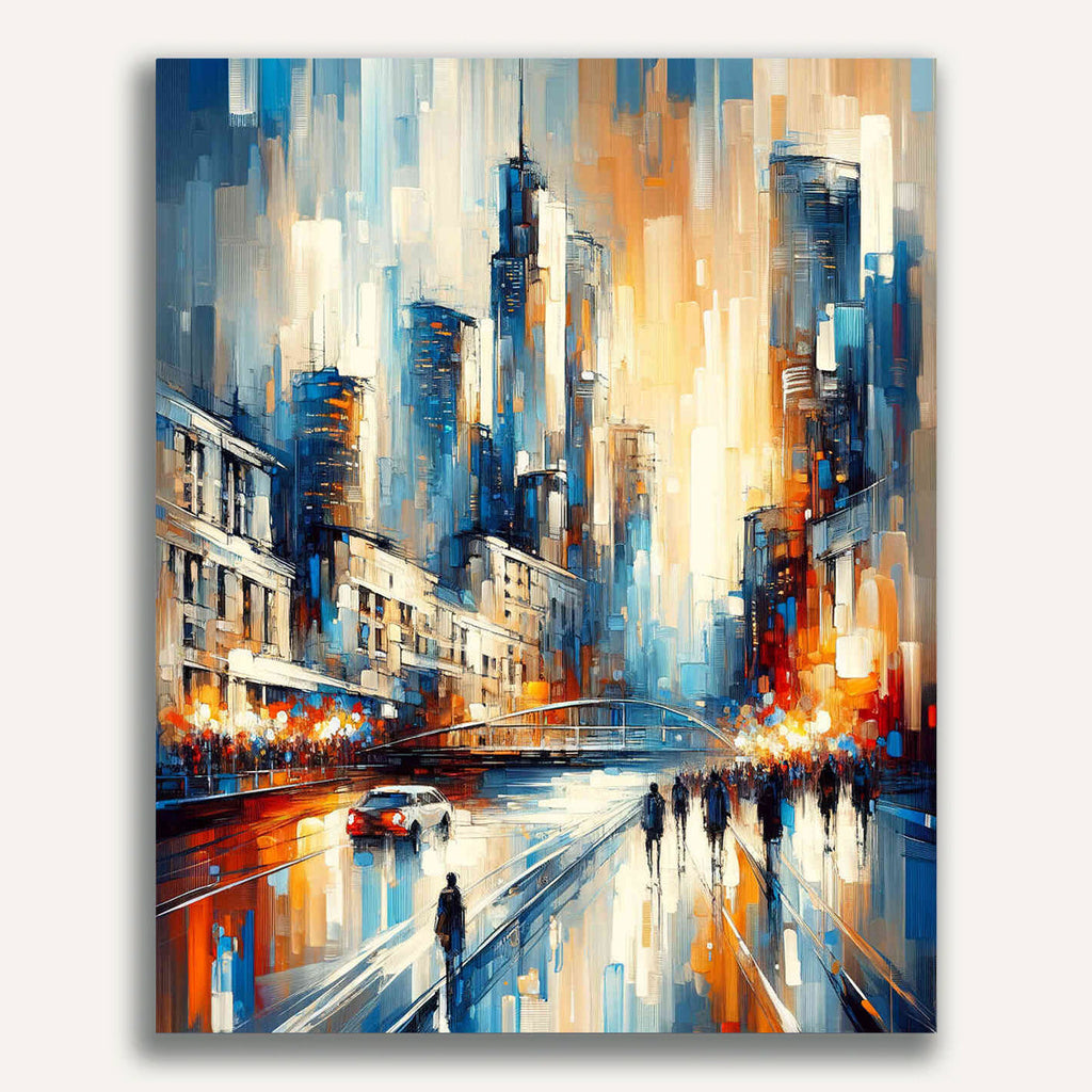 City, Abstract - Paint by Numbers