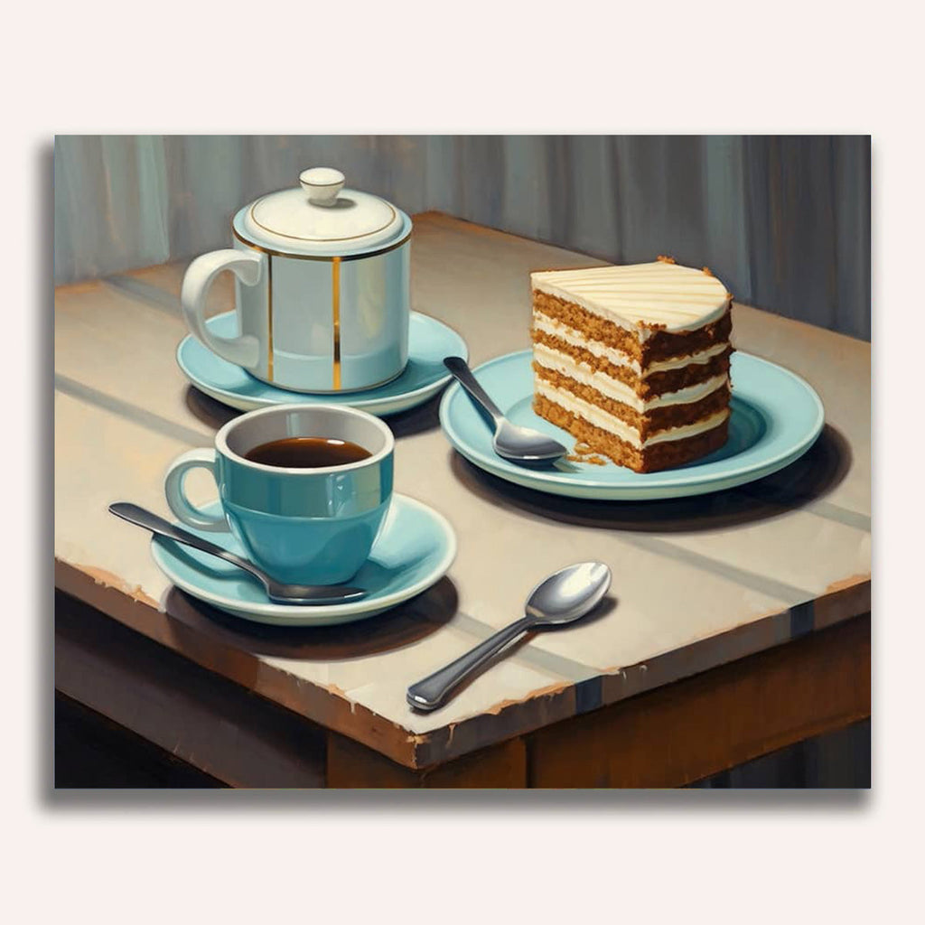Coffee and cake - Paint by Numbers