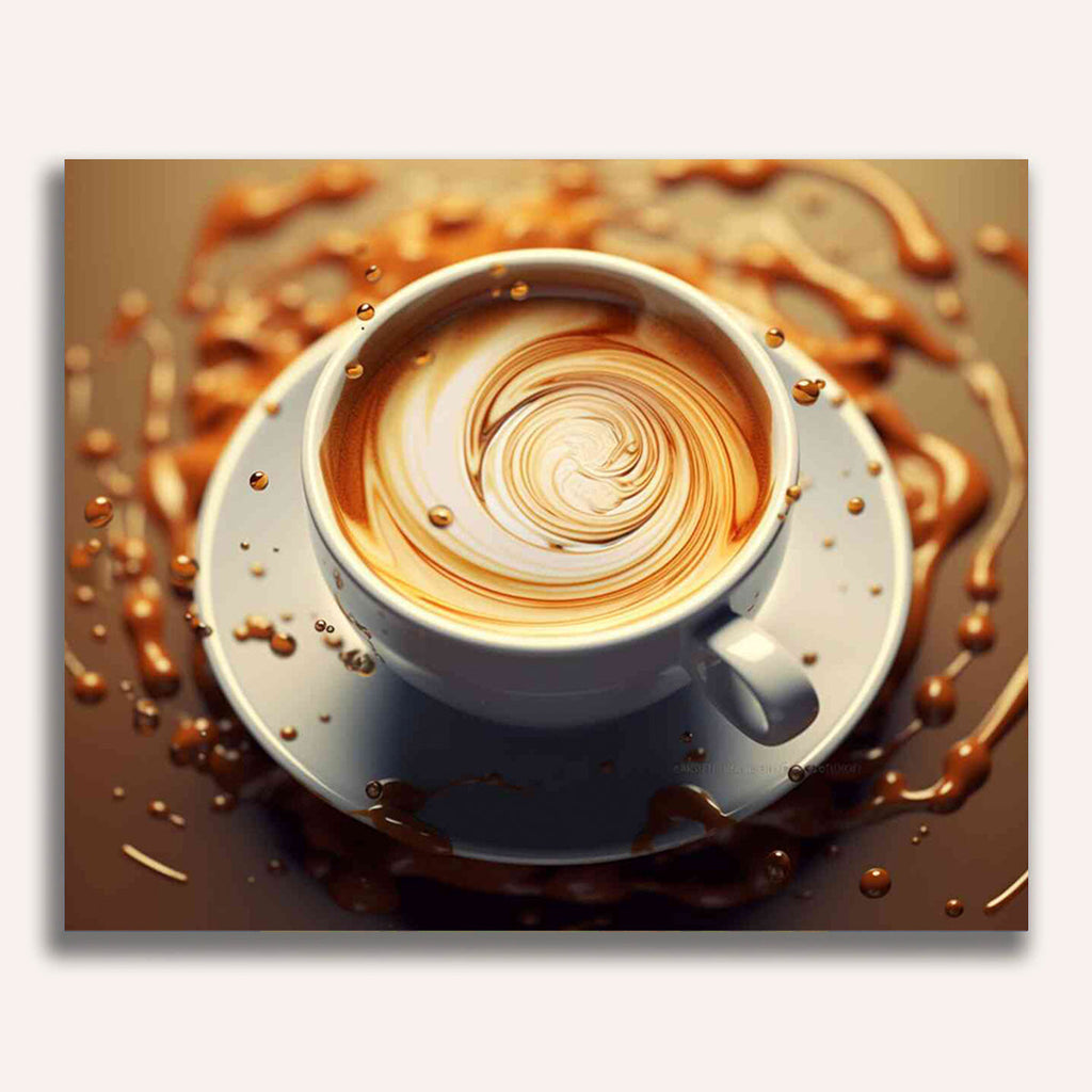 Paint by Numbers - Coffee Vortex of Passion