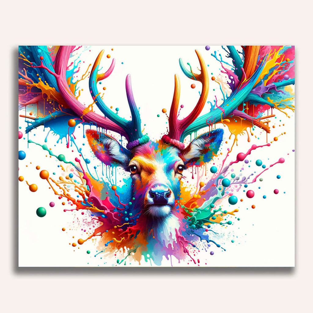 Colorful antlers - Paint by Numbers
