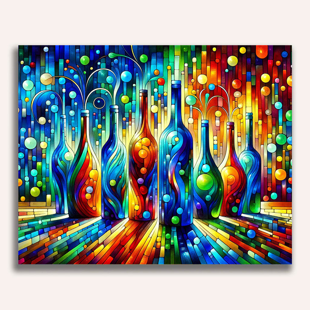 Colorful bottles - Paint by Numbers