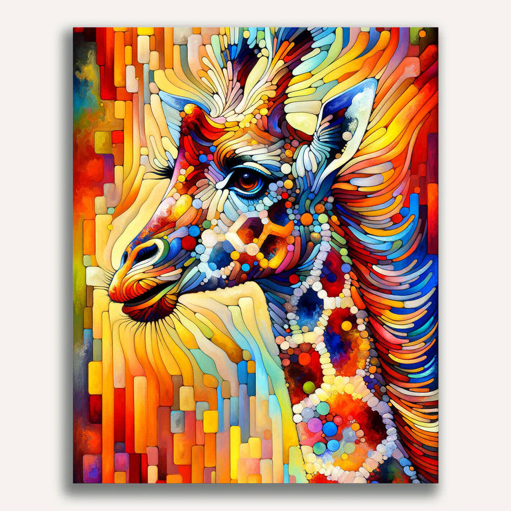 Colorful giraffe - Paint by Numbers
