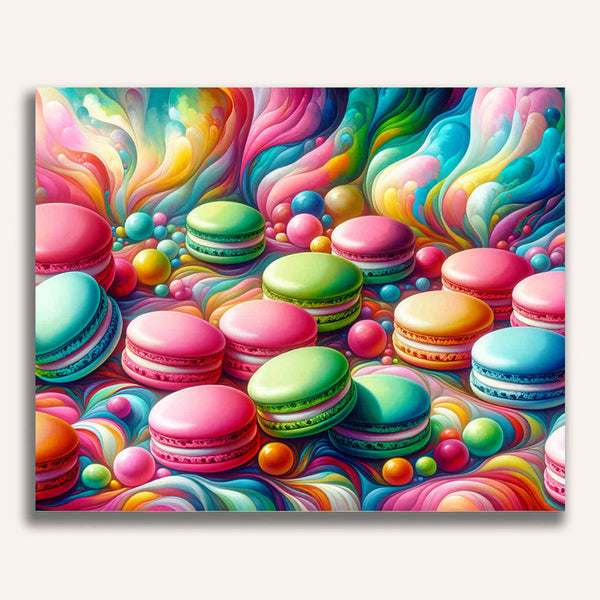 Colorful macarons - Paint by Numbers