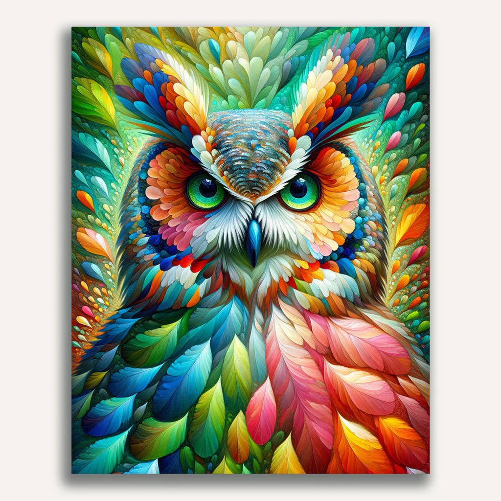 Colorful owl - Paint by Numbers