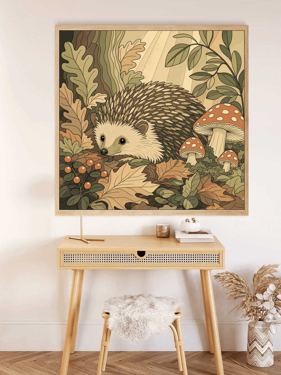 Paint by Numbers - The Magic of the Forest – A Hedgehog in Autumn