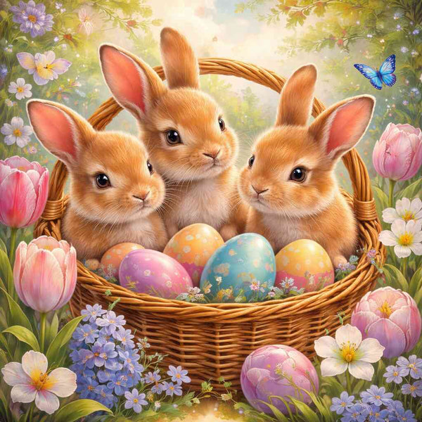 Paint by Numbers - Spring magic in the Easter nest