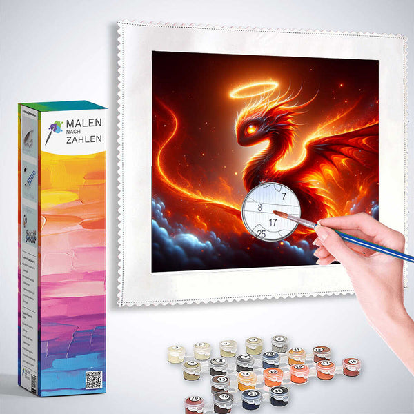 Paint by Numbers - Little dragon, halo