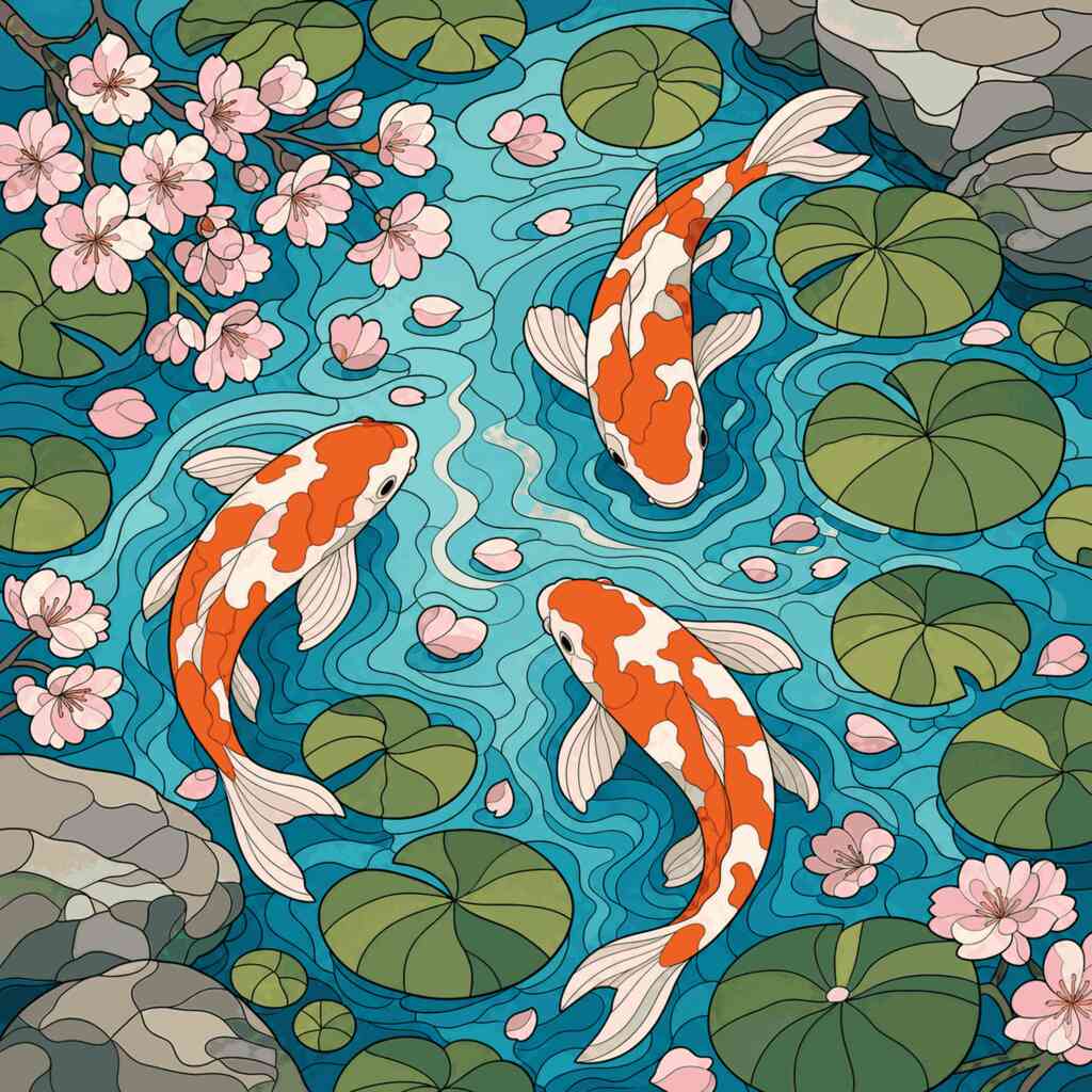 Paint by Numbers - Harmony in the water paradise