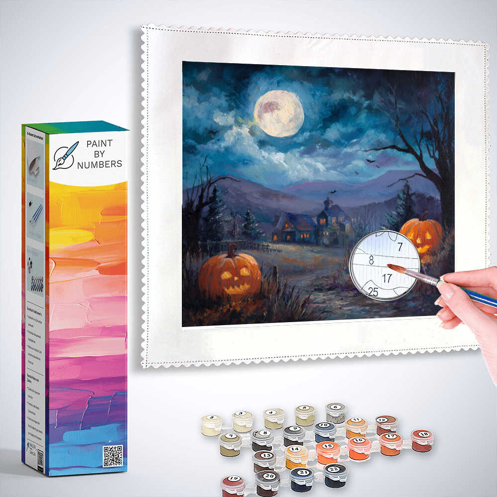 Paint by Numbers - Whispers of the Halloween Moon