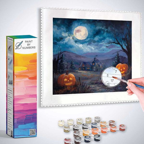Paint by Numbers - Whispers of the Halloween Moon