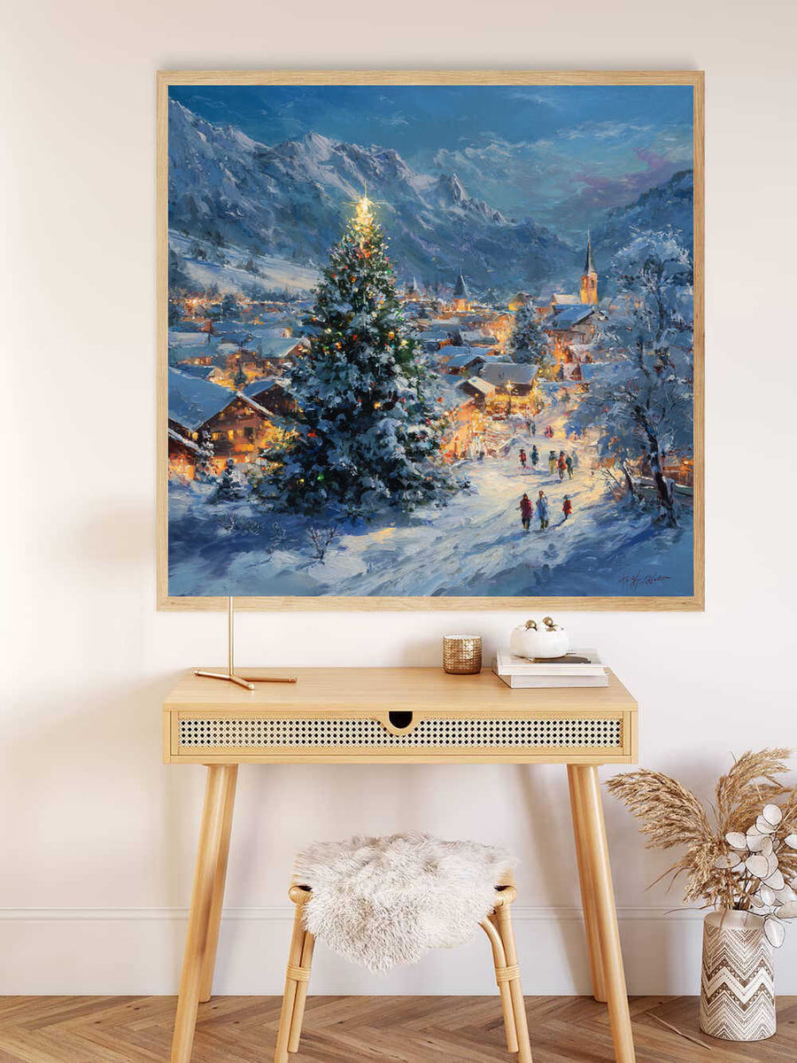 Paint by Numbers - Winter magic in the glow of lights