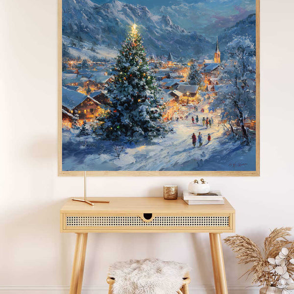 Paint by Numbers - Winter magic in the glow of lights