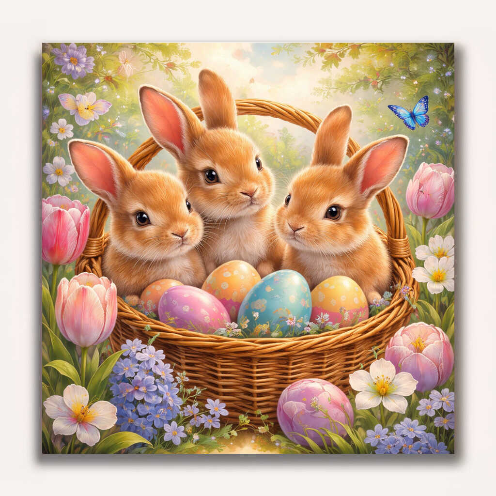 Paint by Numbers - Spring magic in the Easter nest