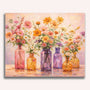 Paint by Numbers - Floral magic in the sunlight, vases