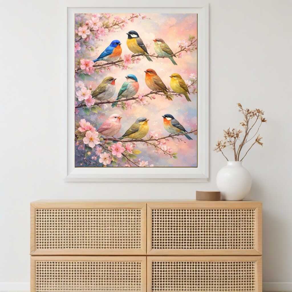 Paint by Numbers - Melody of spring, birdsong