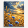 Paint by Numbers - Cornflower poetry in the evening light