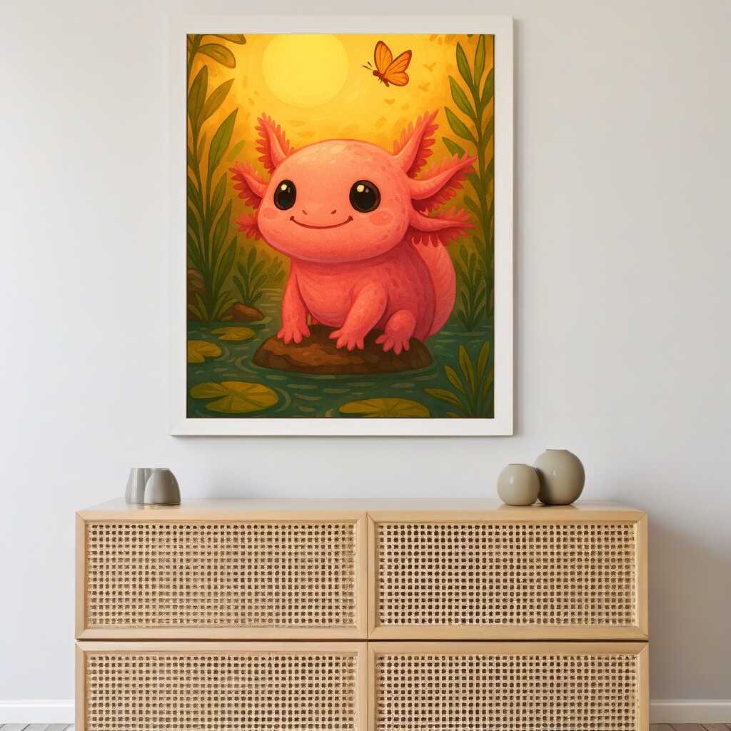 Paint by Numbers - Sun magic in the water lily pond