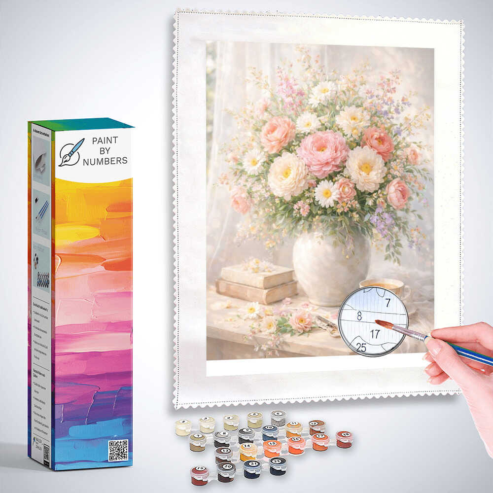 Paint by Numbers - Morning poetry, the magic of blossoms