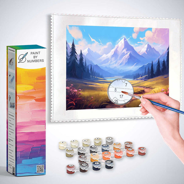 Paint by Numbers - Whispering peaks: A dream of freedom