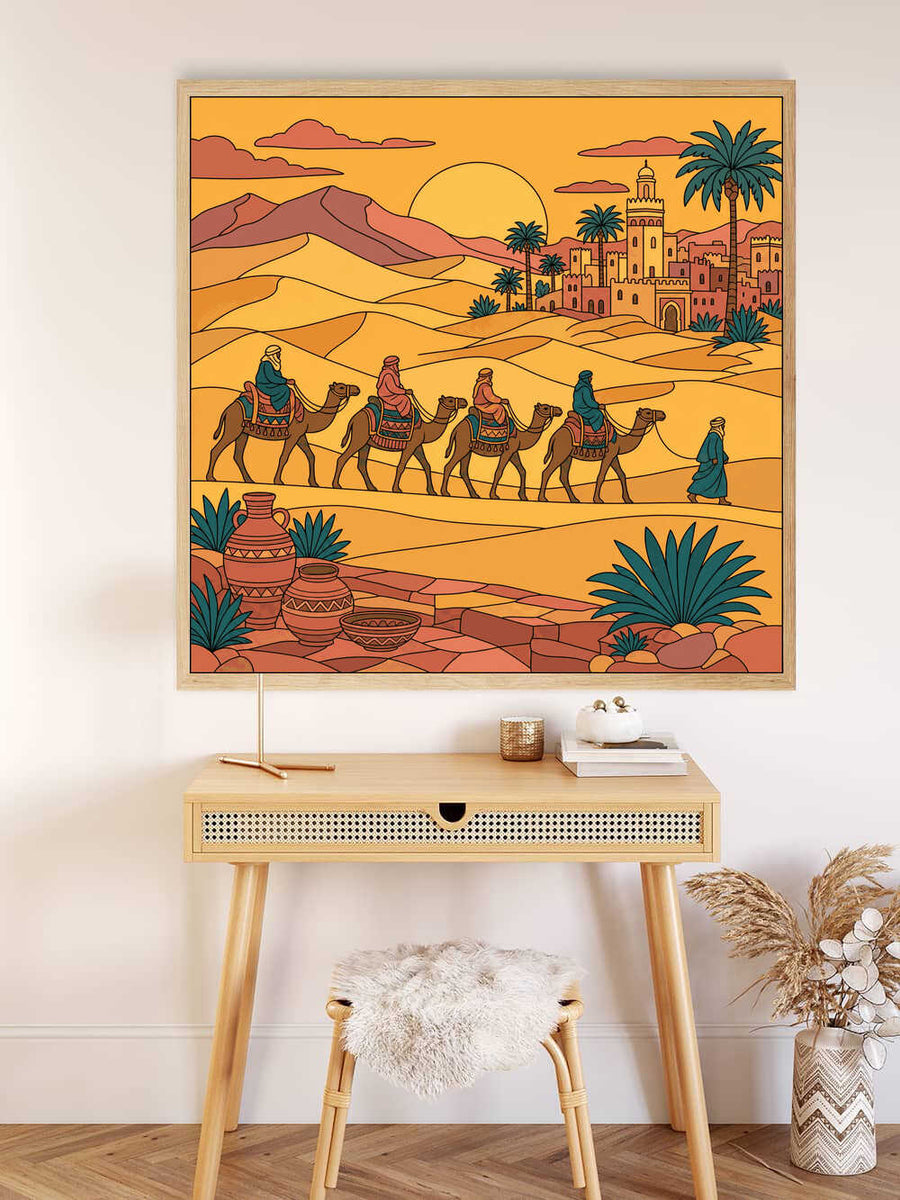 Paint by Numbers - Caravan in the Golden Light