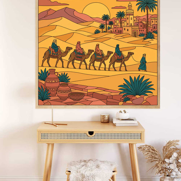 Paint by Numbers - Caravan in the Golden Light