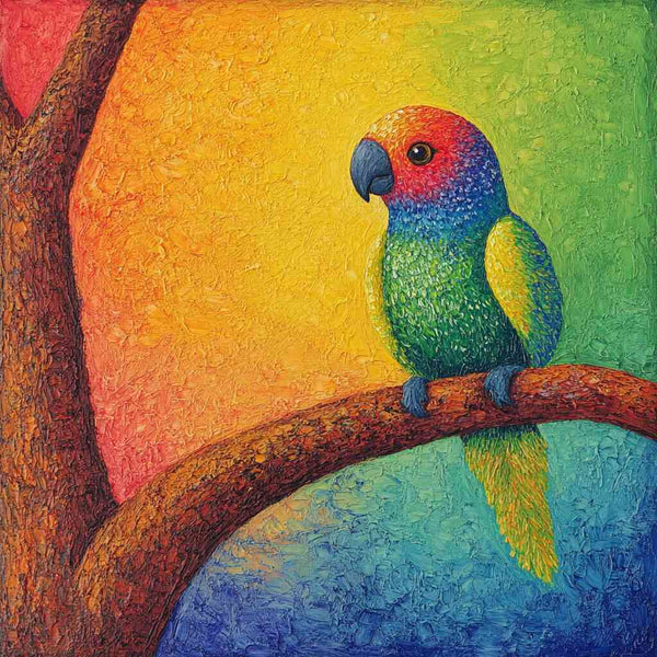 Paint by Numbers - rainbow portrait of life