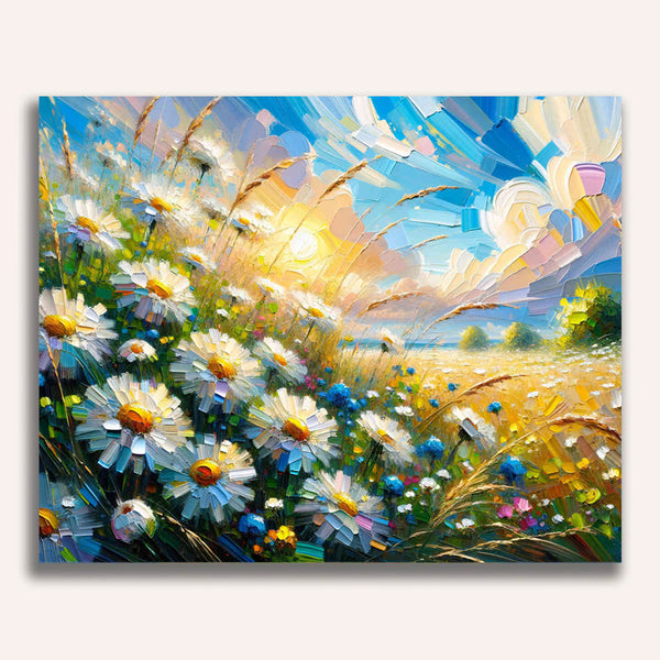 Daisies, meadow - Paint by Numbers