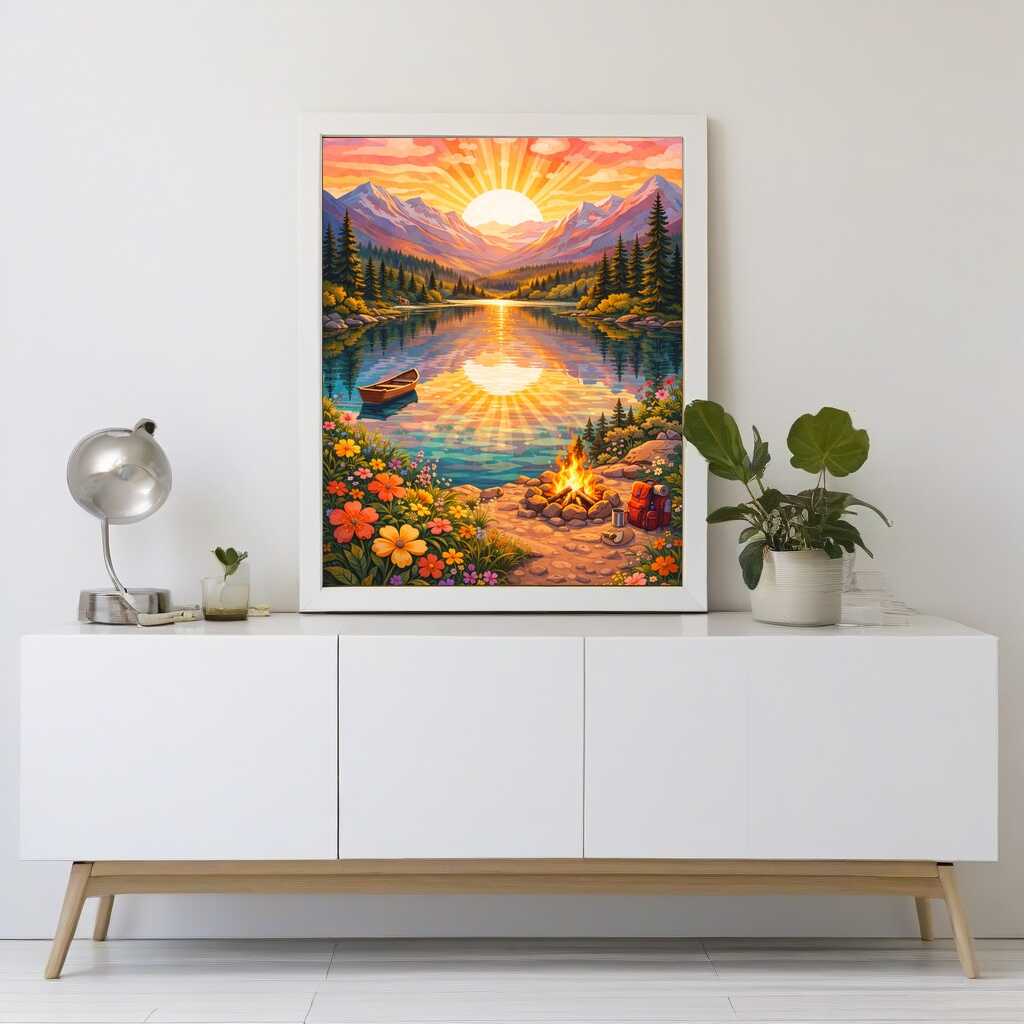 Paint by Numbers - Sonnenzauber am See