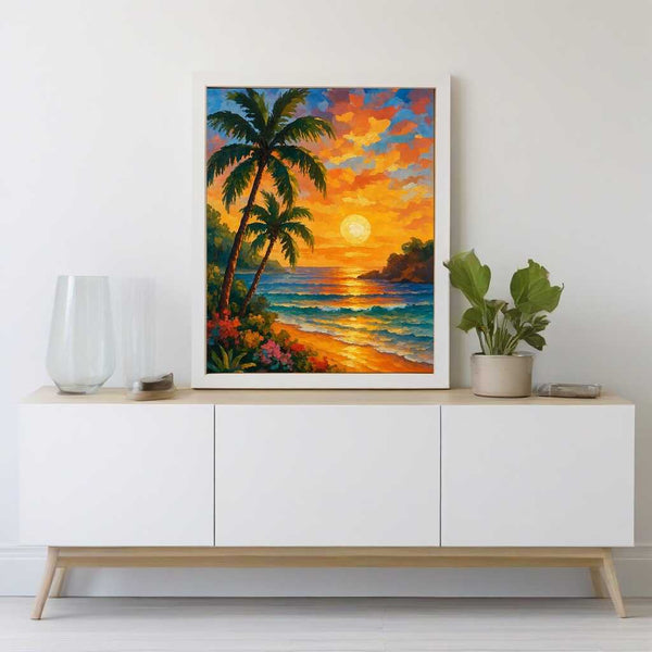 Paint by Numbers - Colors of the golden evening by the sea