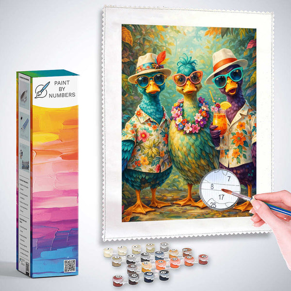 Paint by Numbers - Tropical Friendship – A Summer Full of Joy