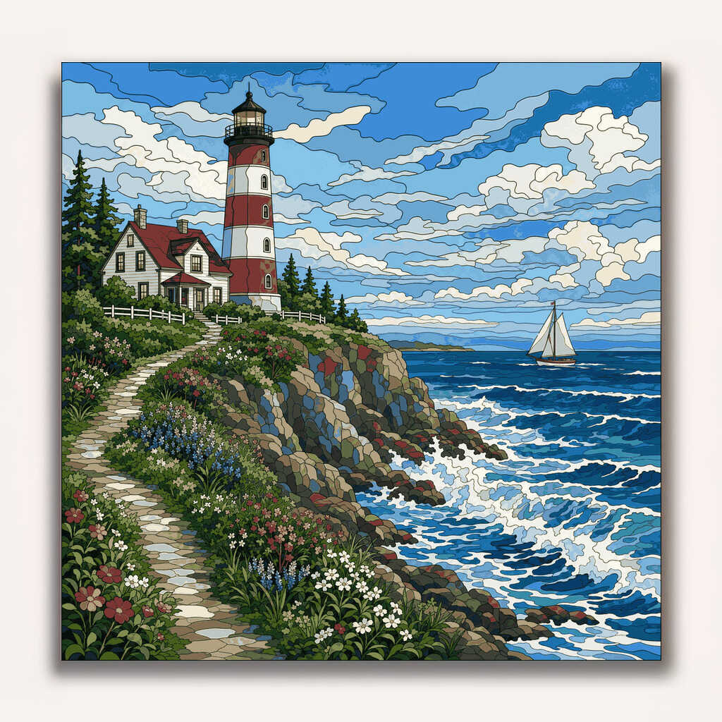 Paint by Numbers - Lighthouse of longing