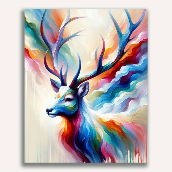 Deer in color - Paint by Numbers