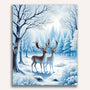 Deer in winter - Paint by Numbers