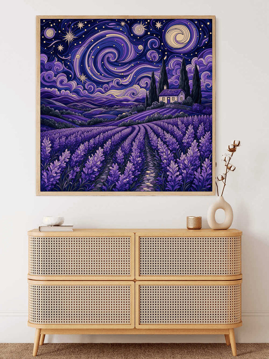 Paint by Numbers - Lavender Dreams Under the Stars