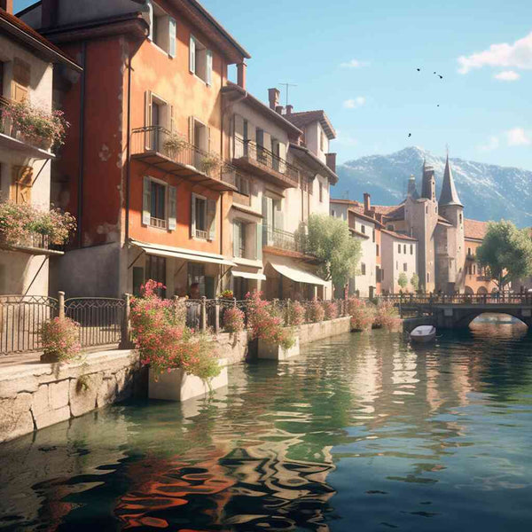 Paint by Numbers - Mediterranean idyll, city in the mountains