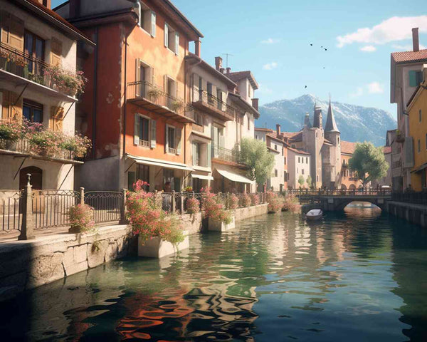 Paint by Numbers - Mediterranean idyll, city in the mountains