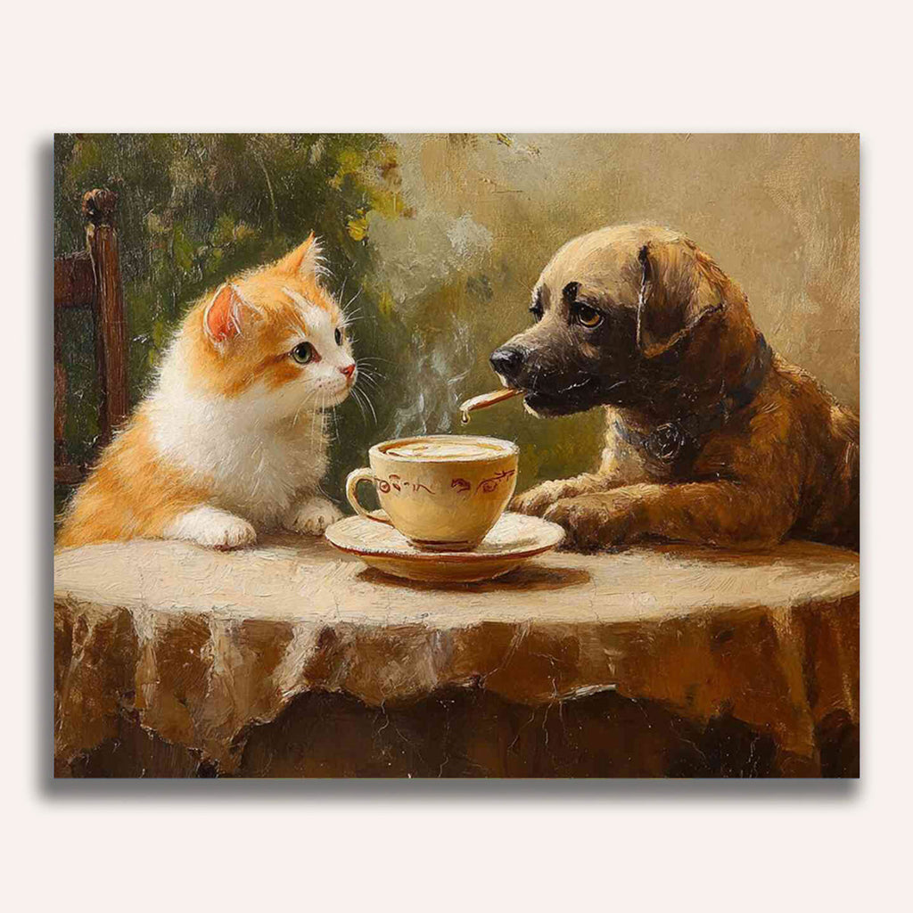 Paint by Numbers - Dialogue in Sepia