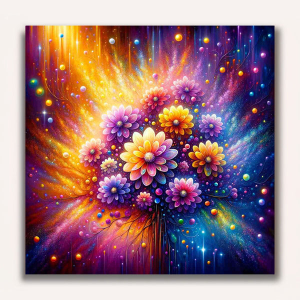 Joy of color: The glow of the rain flowers