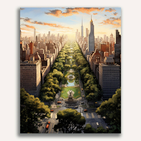 DIY-PaintByNumbers - NY Cityscape