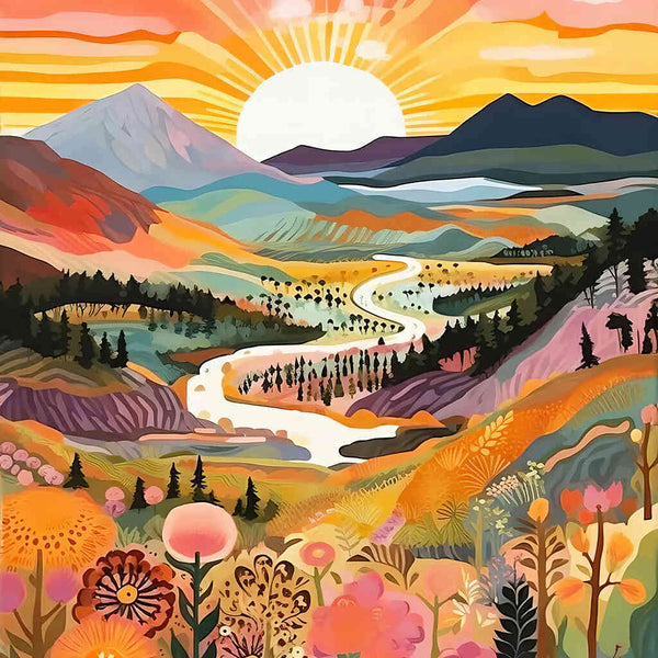 Paint by Numbers - Sunrise of Fantasy