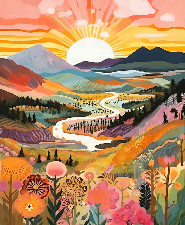 Paint by Numbers - Sunrise of Fantasy