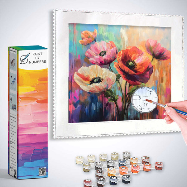 Paint by Numbers - Flower poetry in a riot of color